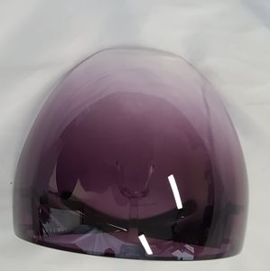 Deep plum tinted face shield